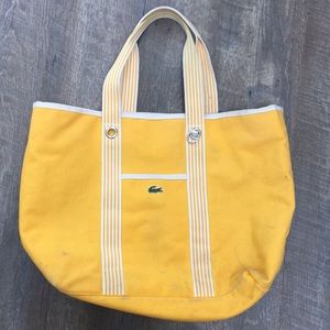 Large Lacoste tote bag with detachable clutch